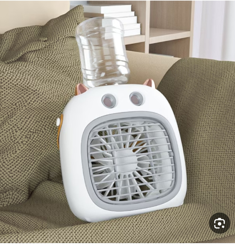 پنکه مه پاش و مرطوب کننده هوا-شارژی قابل حمل مدل Mini Cool (سه حالته + مخزن آب)