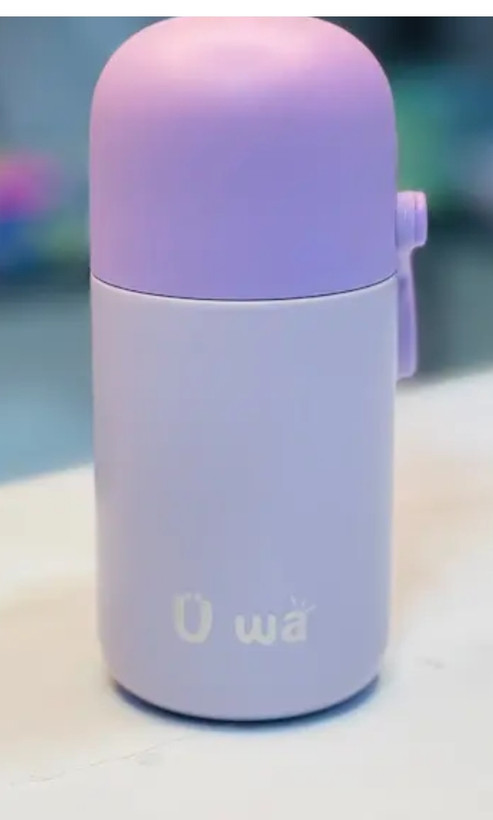 مینی فلاسک UWA مدل 9606 ظرفیت ۱۸۰ میلیلیتر با مخزن استیل 316L و بند حلقهای