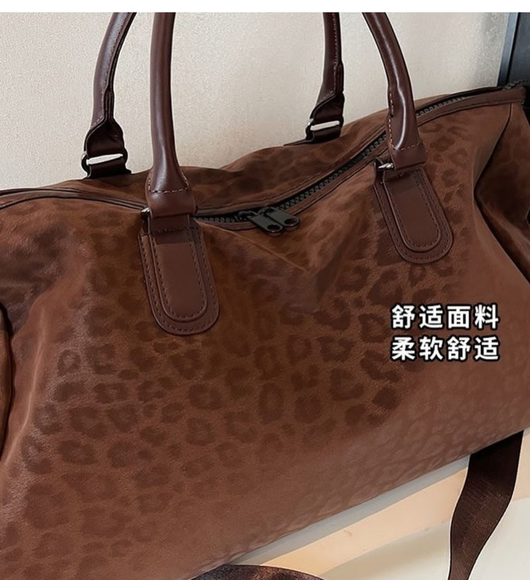 ساک باشگاهی و مسافرتی پلنگی قهوهای جادار مدل Urban Leopard
