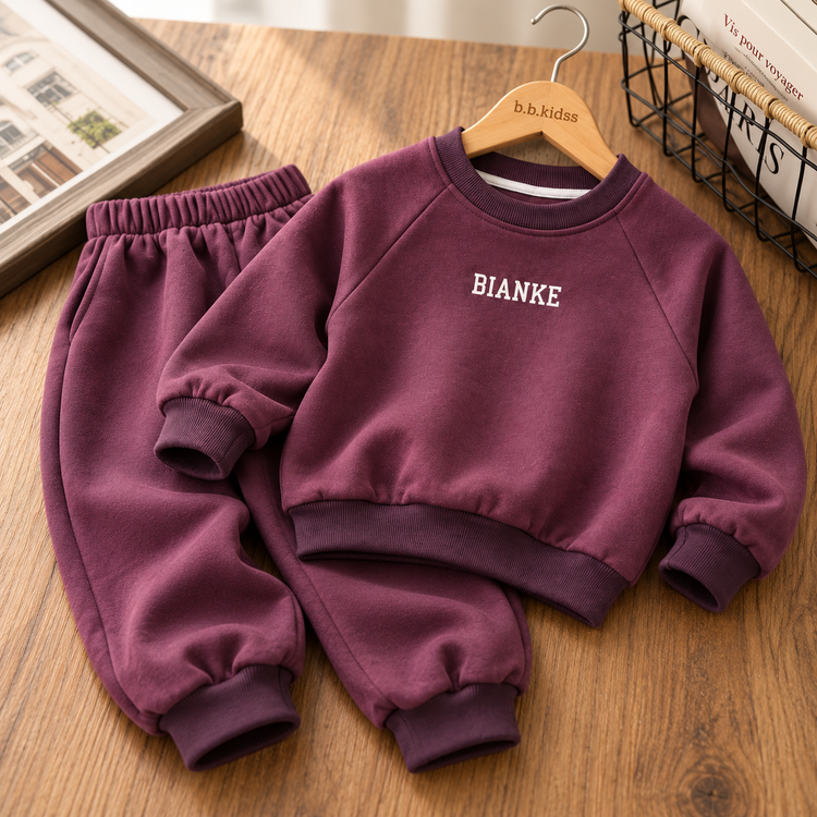 ست اسپرت بچگانه BIANKE وارداتی زرشکی دورس دو نخ